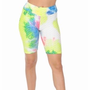 Tie Dye Scrunch Butt Workout Shorts